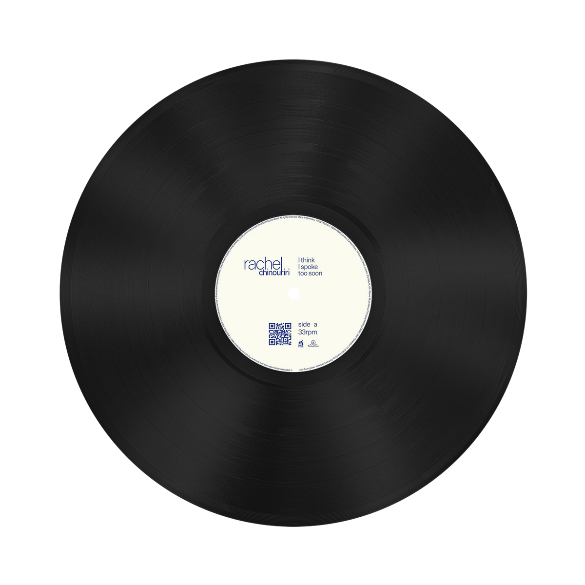 RACHEL CHINOURIRI | LP « I think I spoke too soon » Limited White Label Pressing (Store Exclusive)