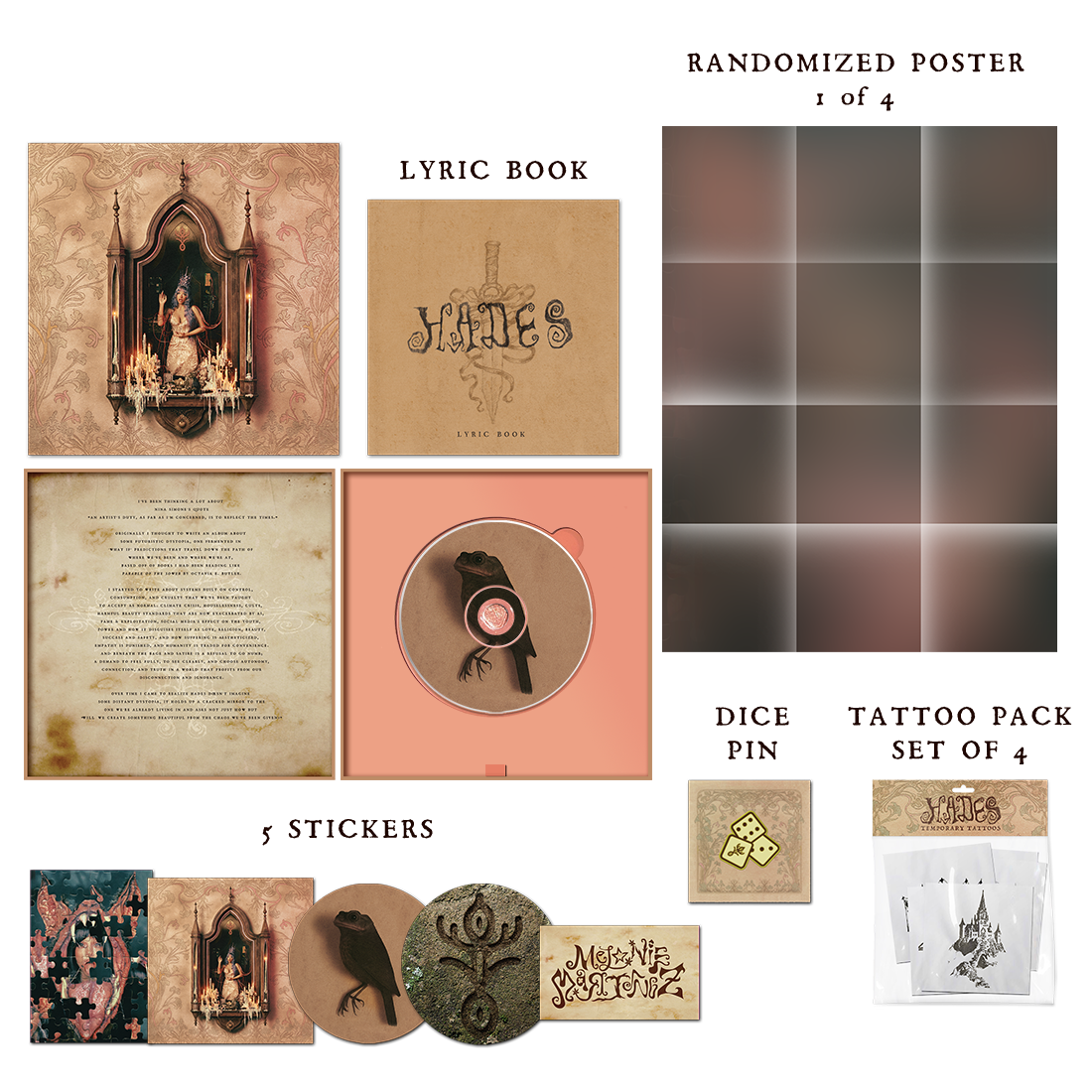 MELANIE MARTINEZ | CD Box Set "HADES" + Dice Enamel Pin