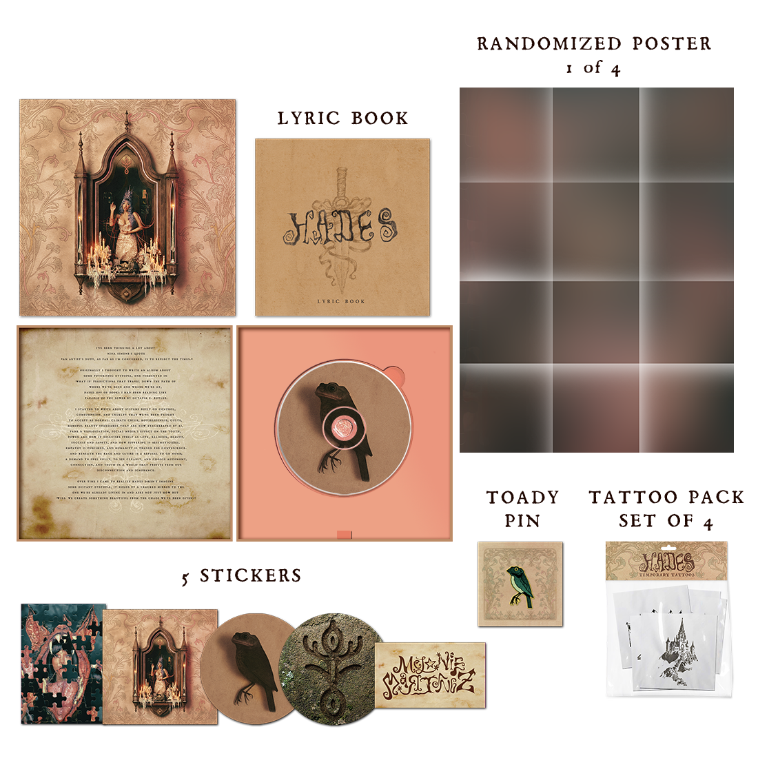 MELANIE MARTINEZ | CD Box Set "HADES" + Toady Enamel Pin