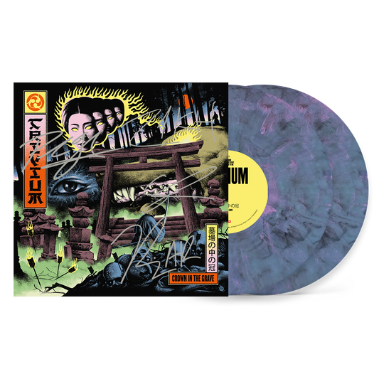 TRIVIUM | 2LP « Crown In The Grave (Blue & Pink Agony Vinyl) » dédicacé