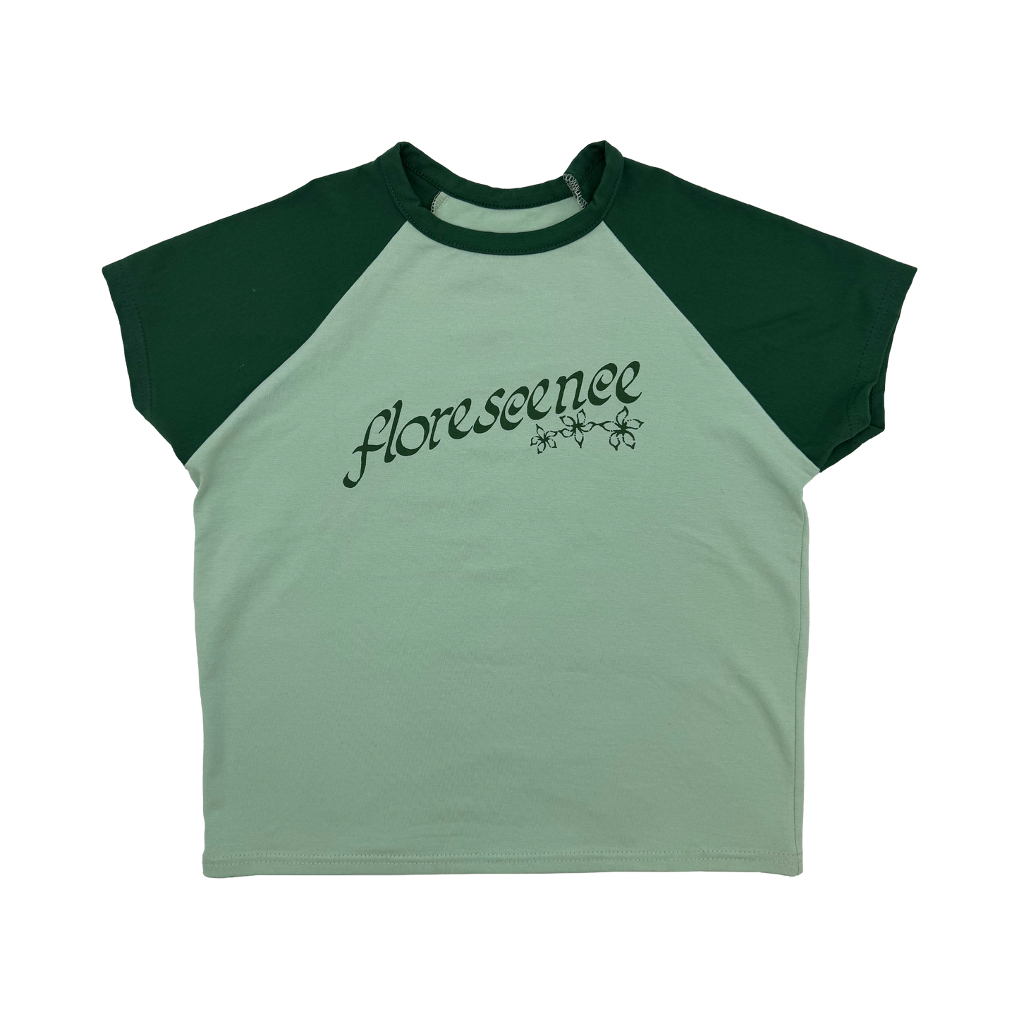 MAISIE PETERS | T-shirt « Florescence » Raglan Green