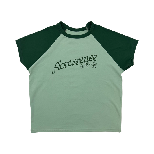 MAISIE PETERS | T-shirt « Florescence » Raglan Green
