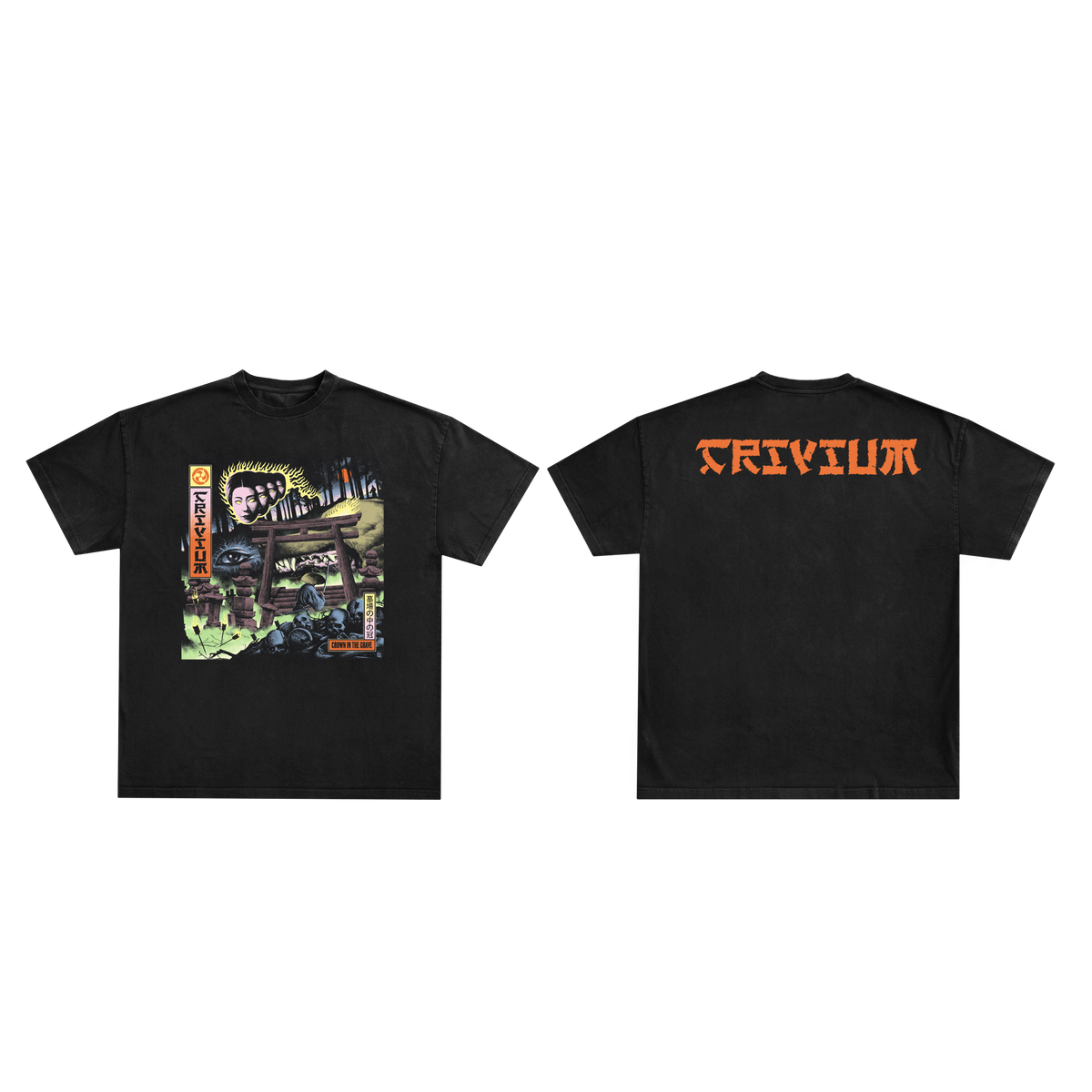 TRIVIUM | T-shirt cover « Crown In The Grave » noir