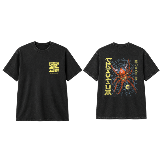 TRIVIUM | T-shirt Jorogumo Kanji « Crown In The Grave » noir