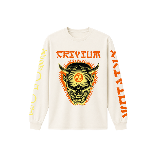 TRIVIUM | T-shirt manche longue « Crown In The Grave » blanc