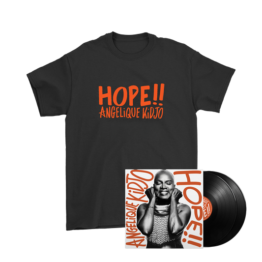 ANGELIQUE KIDJO | Pack Double Vinyle dédicacé + T-shirt HOPE!!
