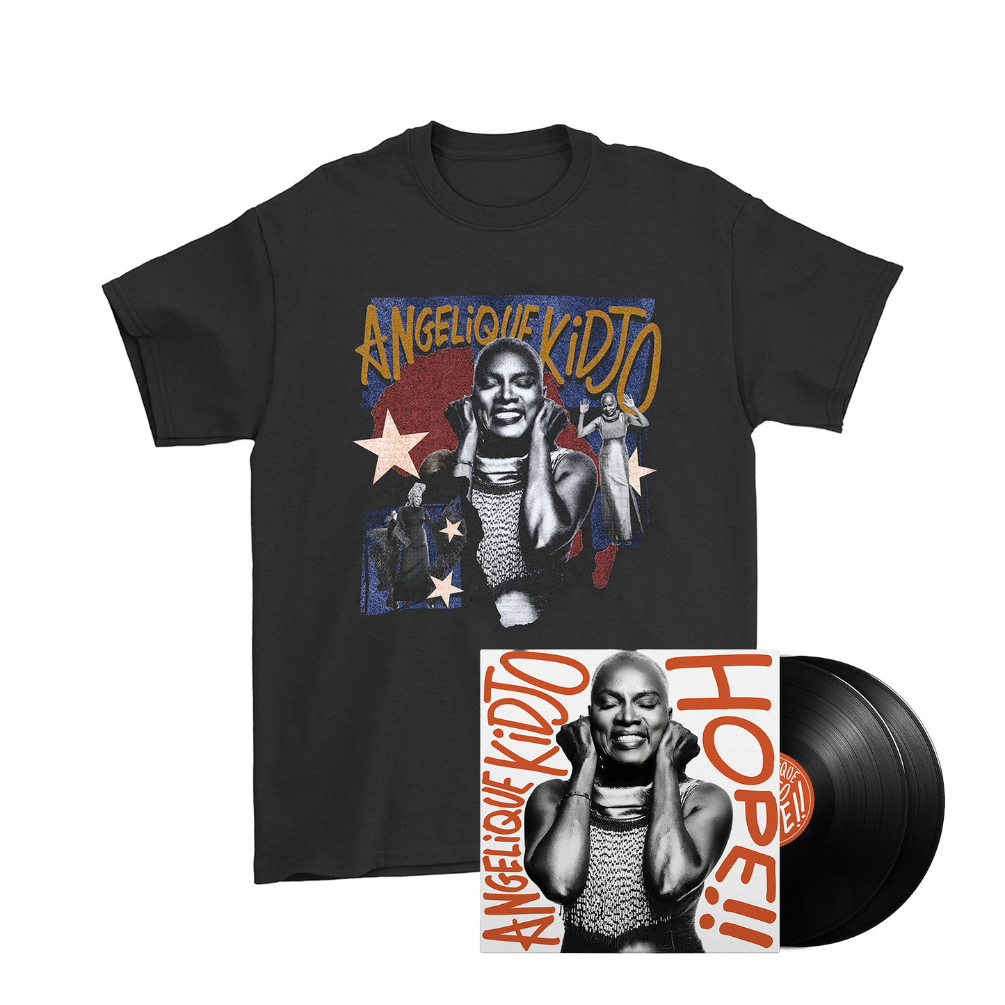 ANGELIQUE KIDJO | Pack Double Vinyle dédicacé + T-shirt LEGACY