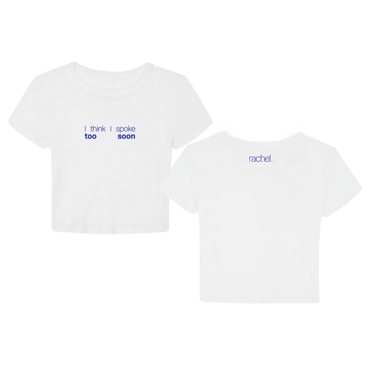 RACHEL CHINOURIRI | Baby Tee « I think I spoke too soon »