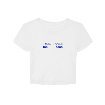 RACHEL CHINOURIRI | Baby Tee « I think I spoke too soon »