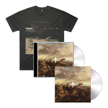 PRESIDENT | Pack Signed Blood Of Your Empire CD, Limited Edition CD Wallet & Title Tee