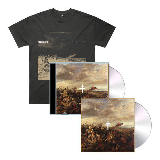 PRESIDENT | Pack Signed Blood Of Your Empire CD, Limited Edition CD Wallet & Title Tee